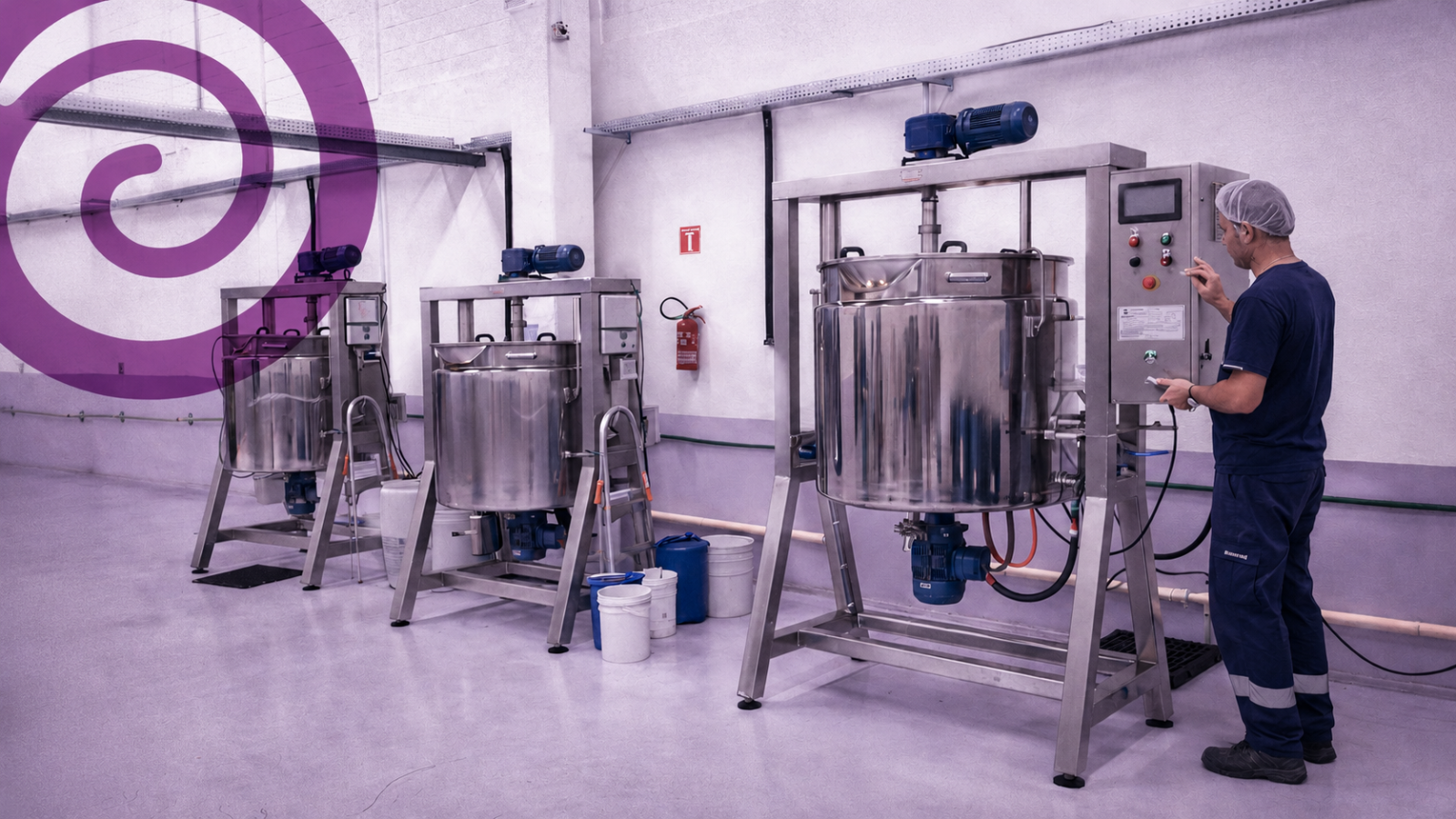 Laboratório cosmético com profissionais desenvolvendo produtos de skincare e haircare.